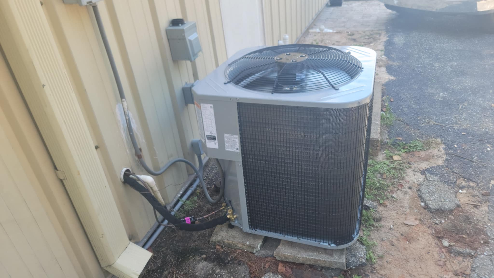 AC unit outside home